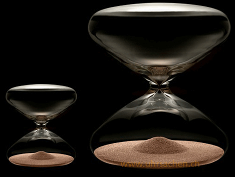 Ikepod Marc Newsons Hourglass mit kupferfarbigen Nanoballs